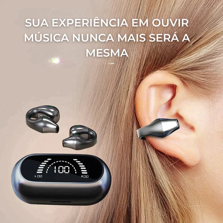 Fone de ouvido bluetooth de condução óssea - Experience Sound