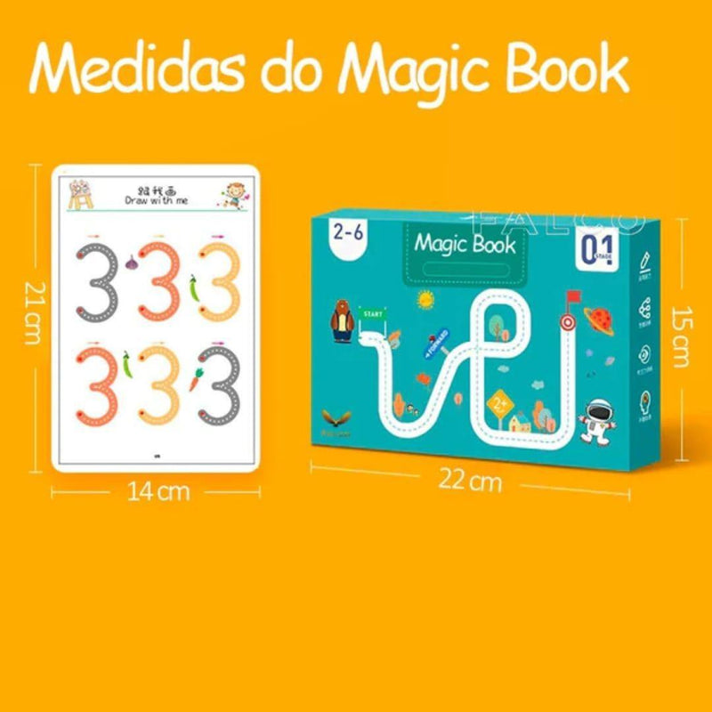 Caderno de Traço e Desenho Infantil - MagicBook